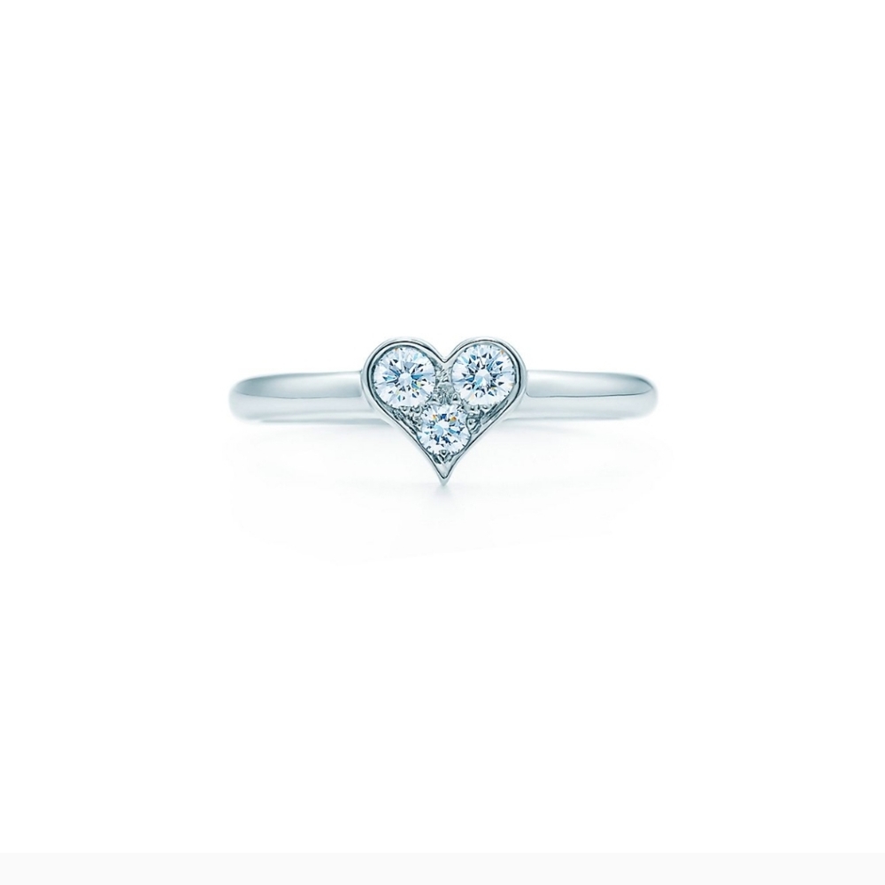 Tiffanys Diamond Heart Engagement Ring